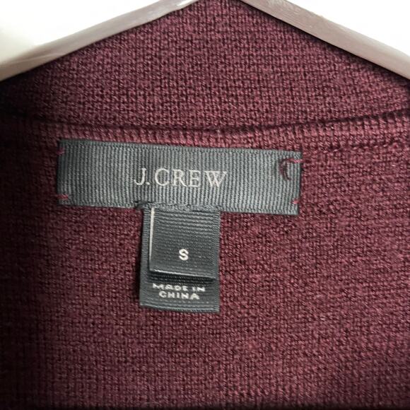 J.CREW Merino Wool Sweater Blazer Vintage Cabernet Maroon Red Purple {3Q30} - Picture 6 of 8